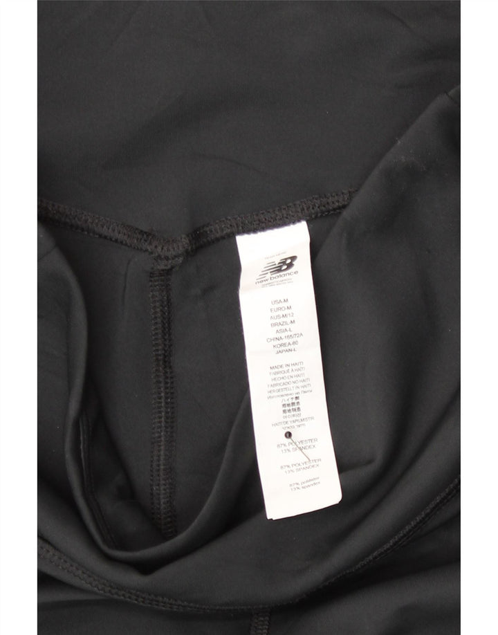 New Balance Dame Leggings UK 12 Medium Sort Polyester