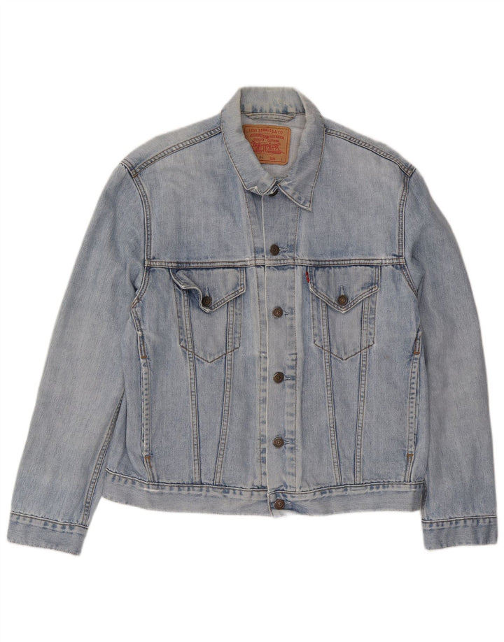 Levi's Herre denimjakke UK 40 Large Blue Cotton