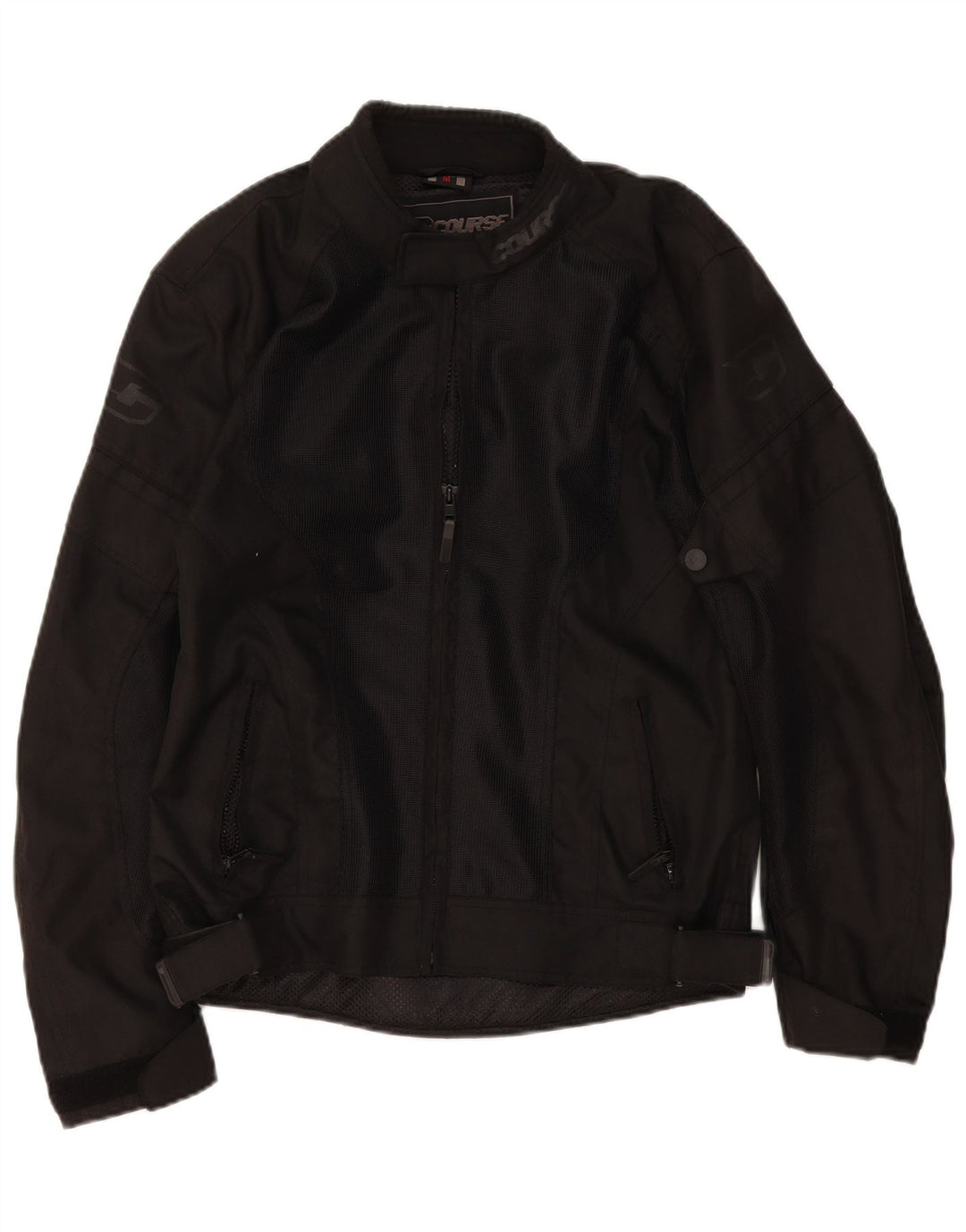 Course Herre Graphic Racer Jacket UK 38 Medium Black Polyester