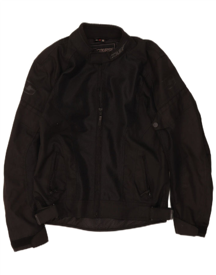 Course Herre Graphic Racer Jacket UK 38 Medium Black Polyester