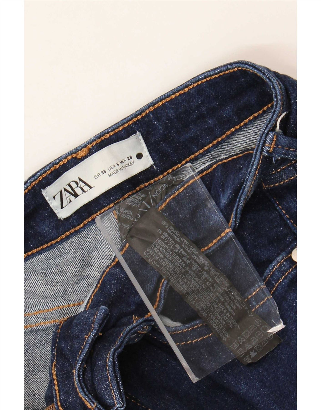 Zara Dame Flared Jeans EU 38 Small W28 L33 Blå Bomuld