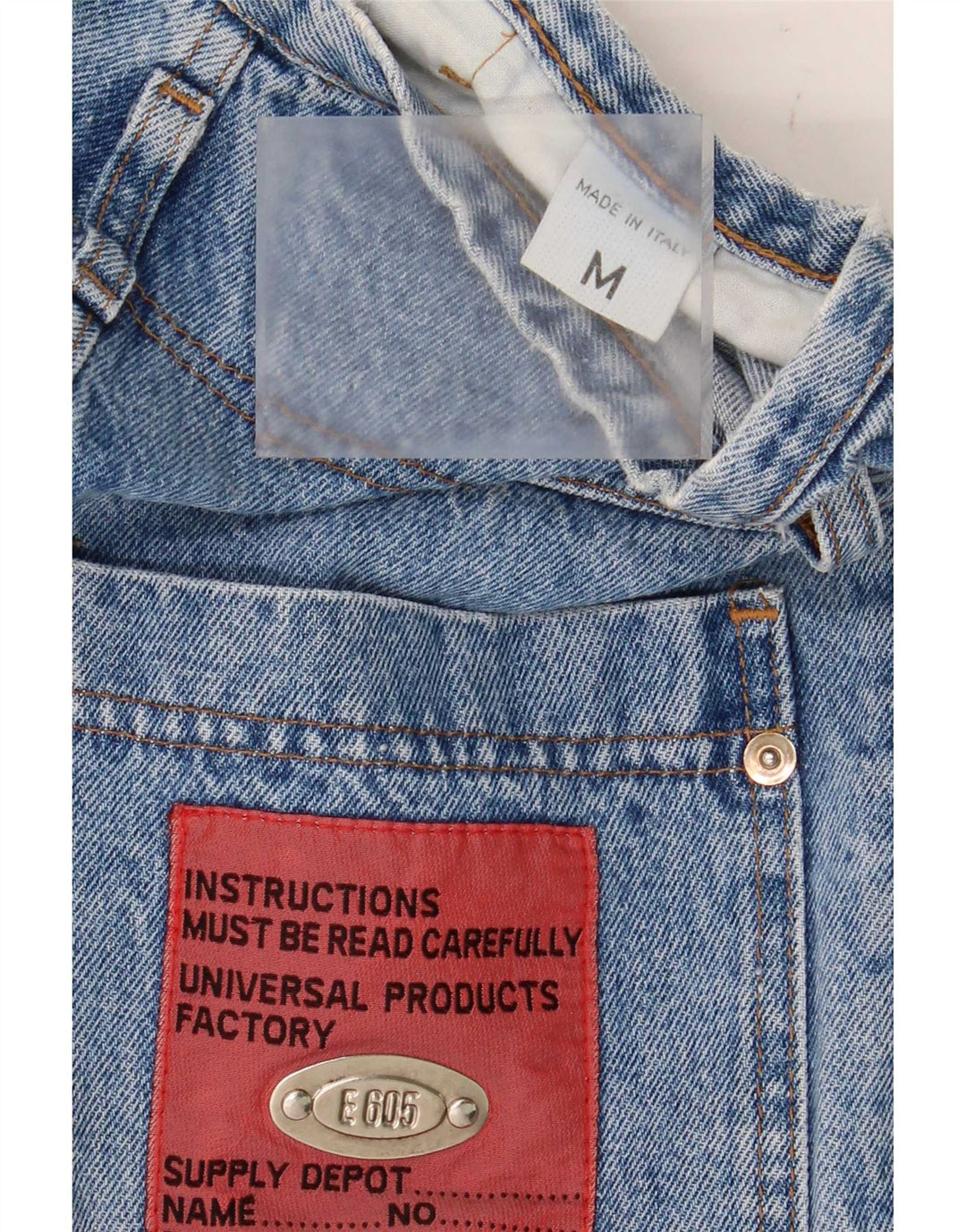 Vintage koniske jeans til kvinder Medium W28 L29 blå bomuld