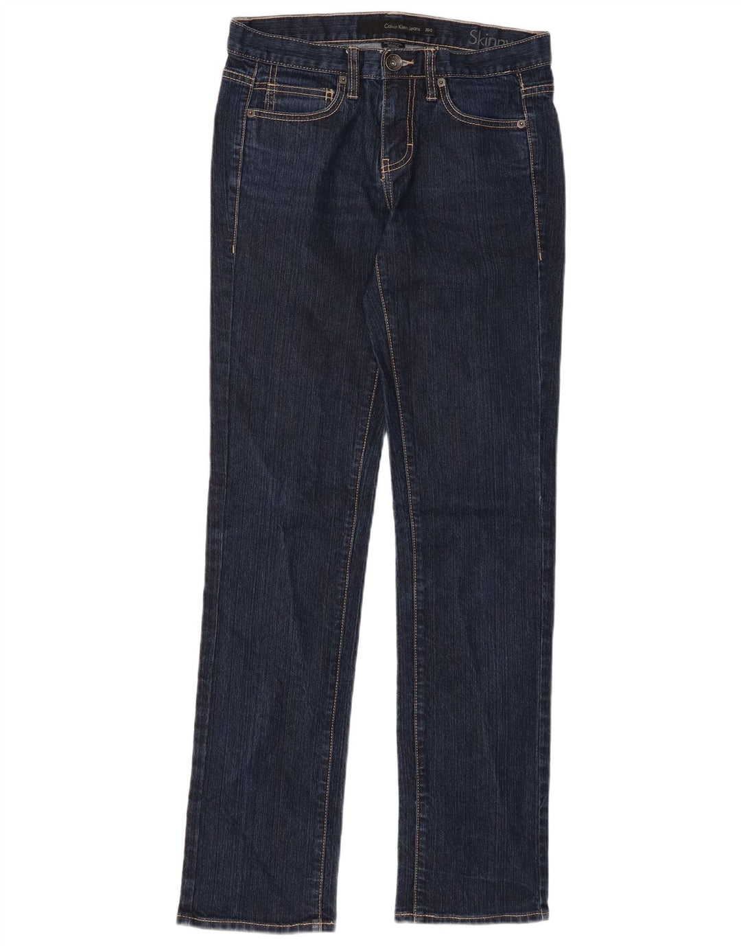 CALVIN KLEIN Dame Skinny Jeans US 2 XS W26 L31 Marineblå Bomuld