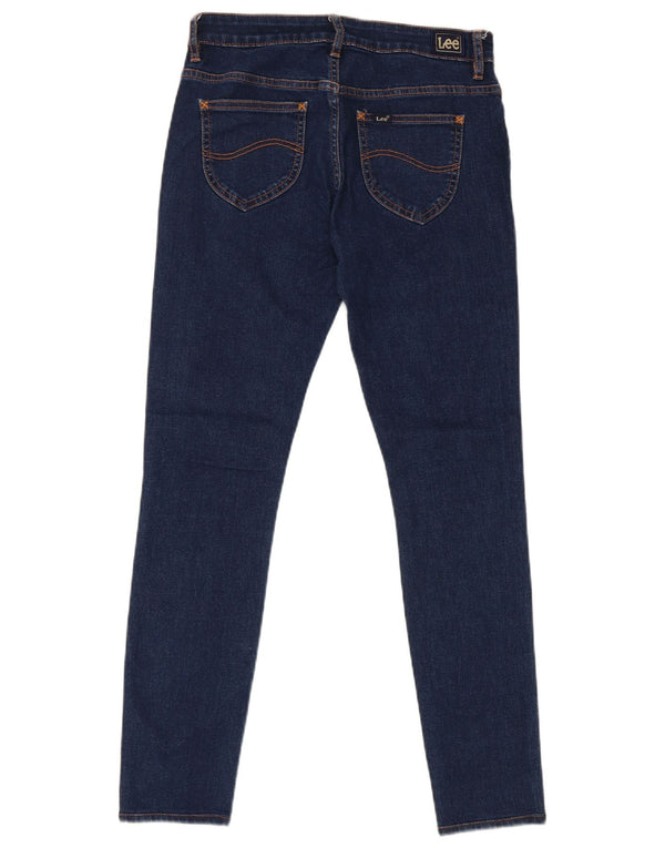 Lee Girls Licks Skinny Jeans 7-8 år W28 L27 Marineblå Bomuld