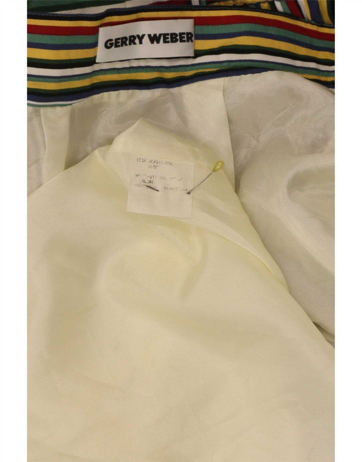 Gerry Weber Plisseret nederdel til kvinder EU 46 XL W32 Flerfarvet stribet