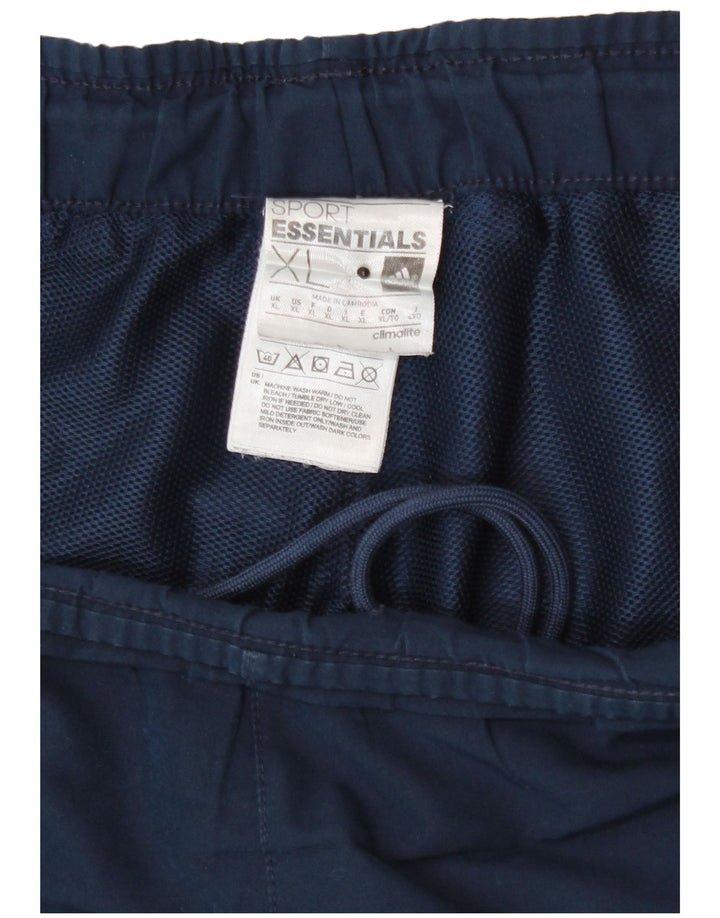 Adidas Herre Climalite Sport Shorts XL Navy Blue Polyester