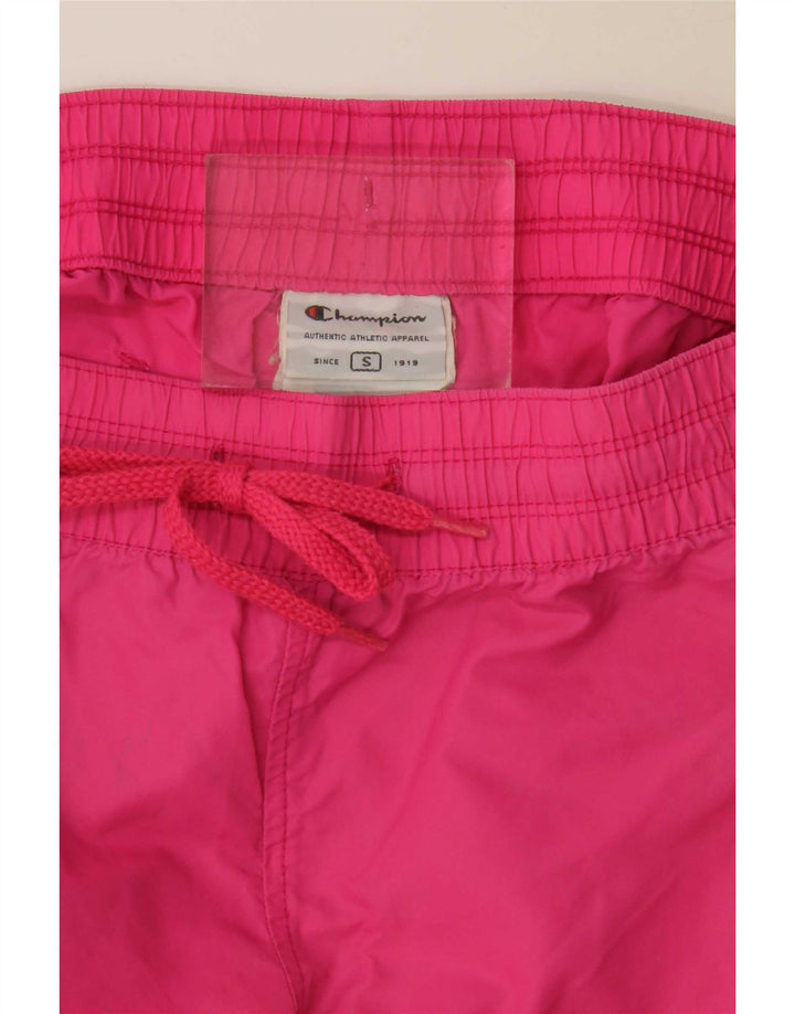 Champion Womens Sports Shorts UK 10 Small Pink Polyamide