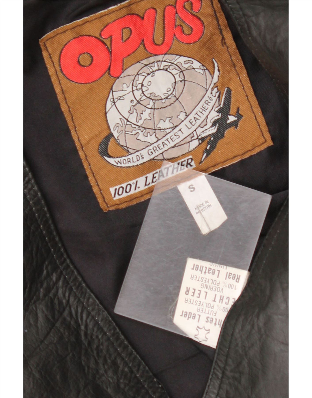 VINTAGE Lædervest til mænd Lille sort læder