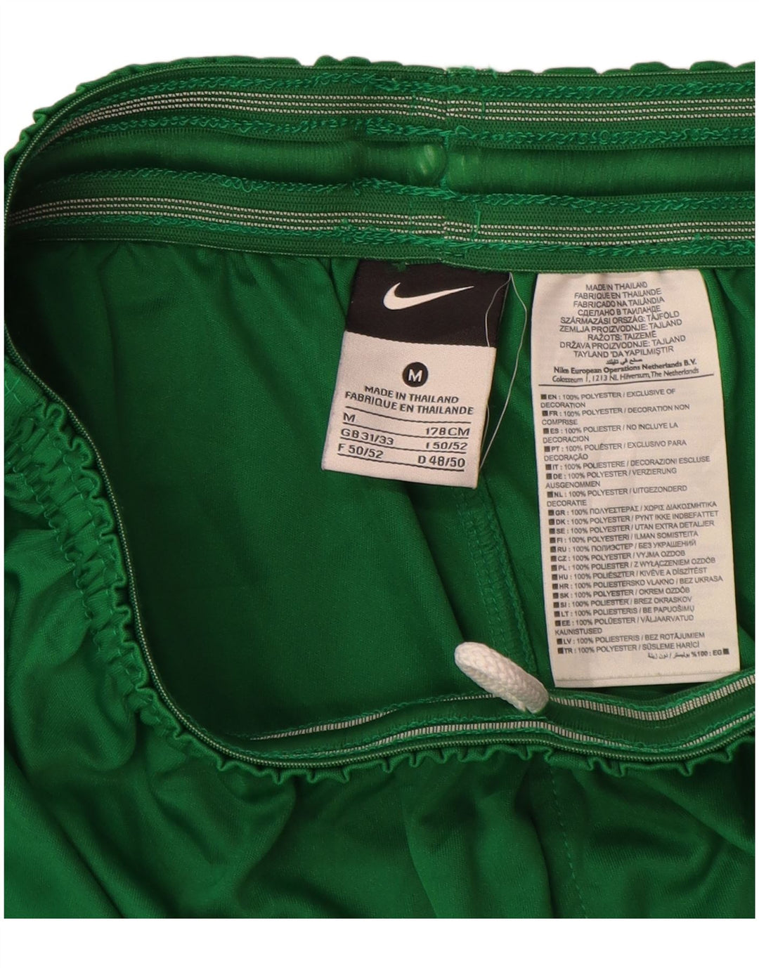Nike grafiske sportsshorts til mænd, mellemgrøn polyester