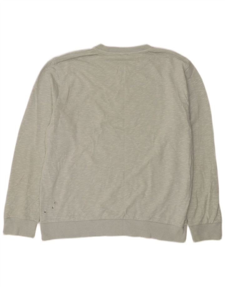 Reiss Herre Sweatshirt Jumper XL Grå Flecked Bomuld