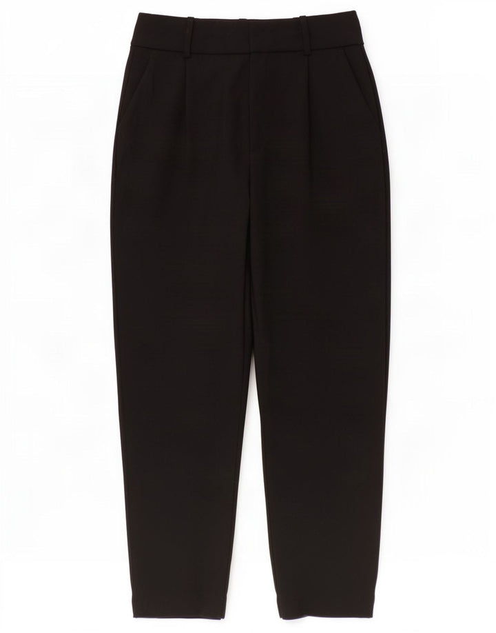 Zara Womens Pegged Suit Bukser Small W26 L27 Black Polyester