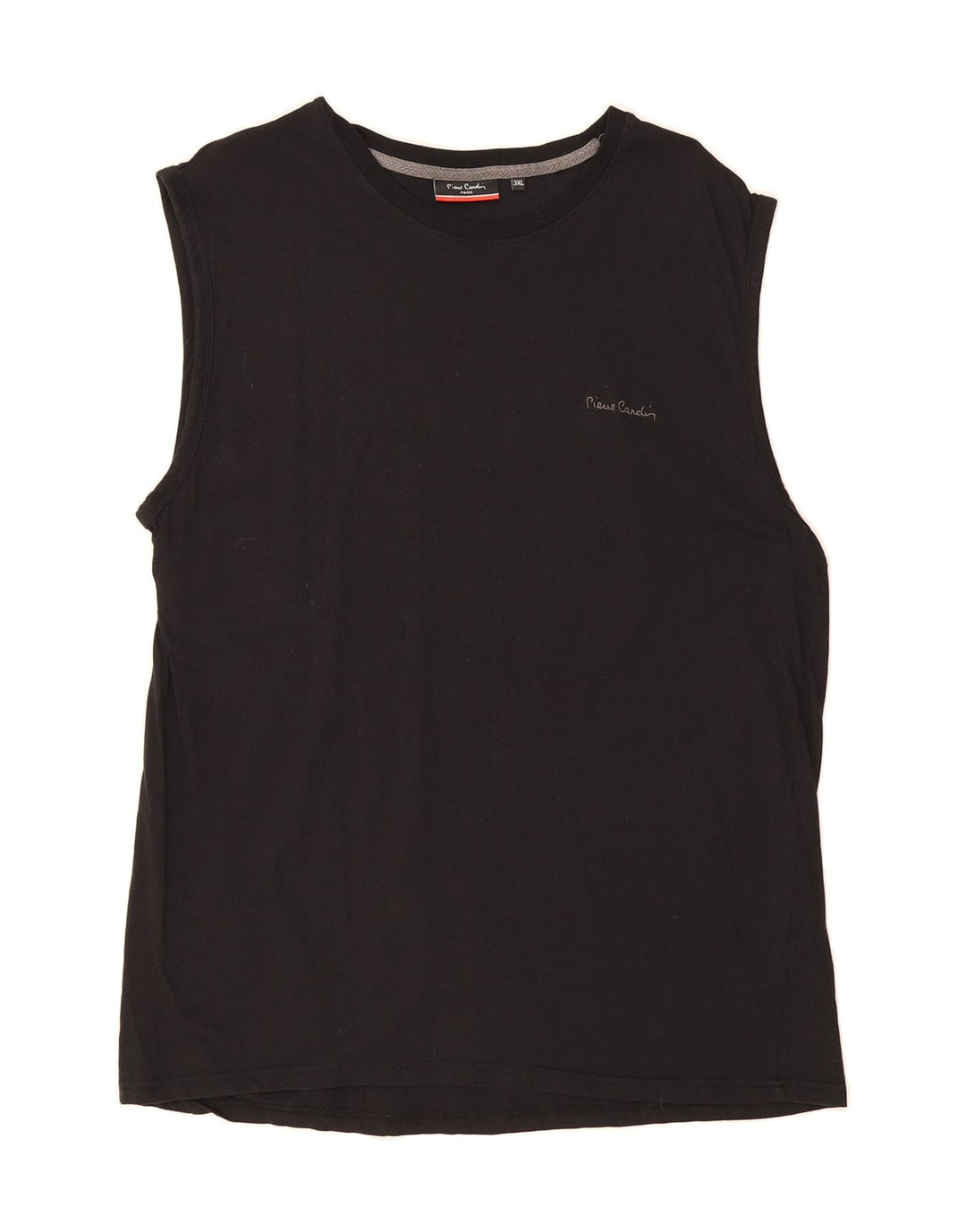 PIERRE CARDIN Mens Paris Vest Top 3XL Black Cotton Vintage Pierre Cardin and Second-Hand Pierre Cardin from Messina Hembry 
