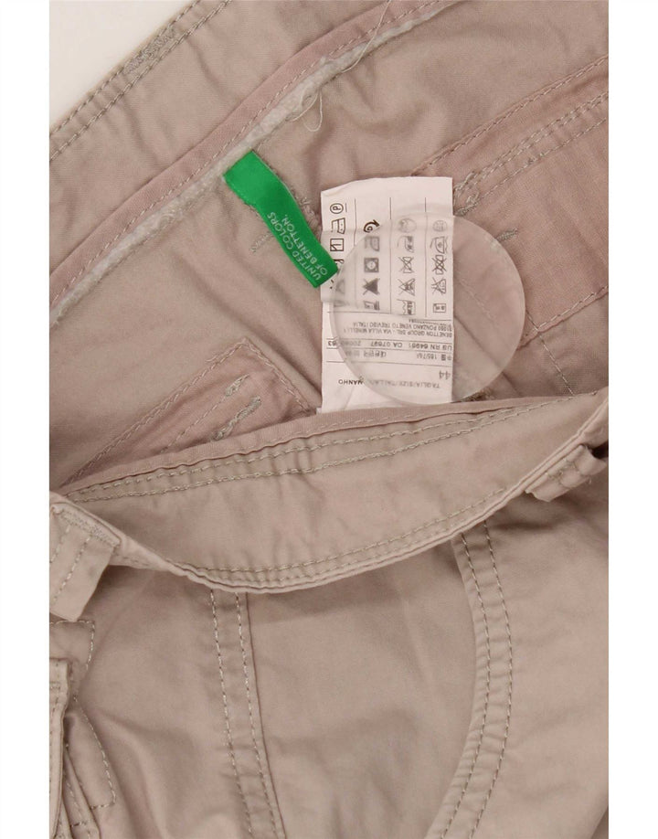 Benetton Herre Cargo Shorts IT 44 XS W30 Grå Bomuld