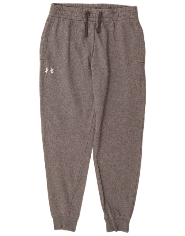 UNDER ARMOUR Dame træningsdragt Bukser Joggers UK 14 Large Grå Bomuld