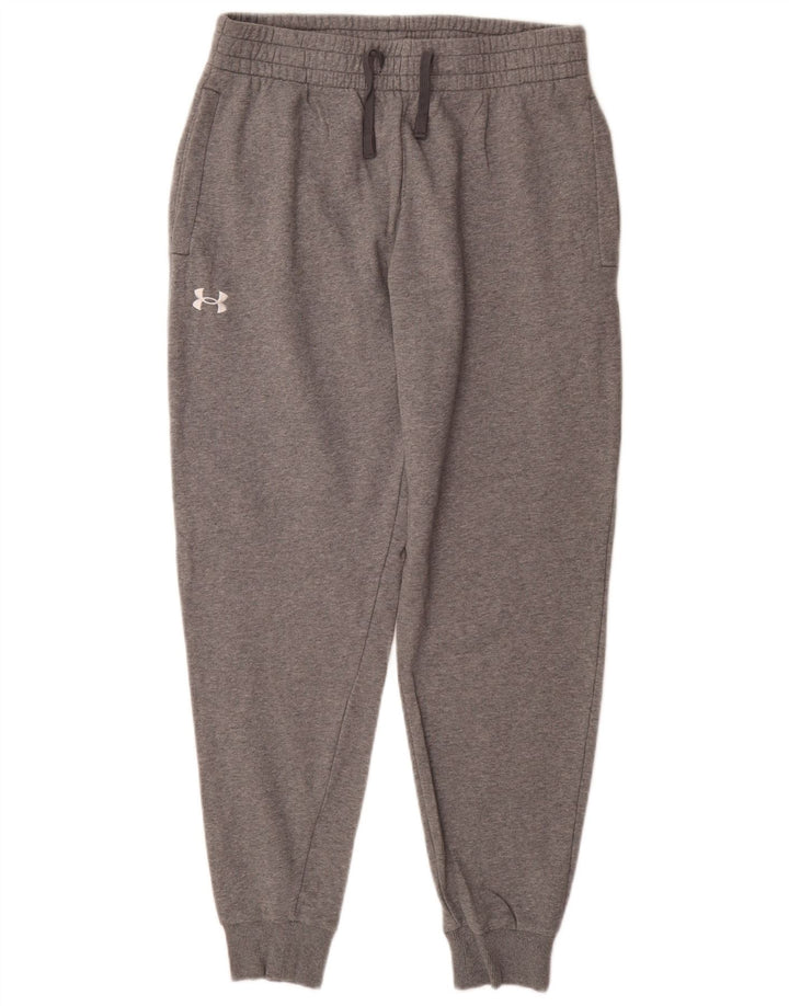 UNDER ARMOUR Dame træningsdragt Bukser Joggers UK 14 Large Grå Bomuld
