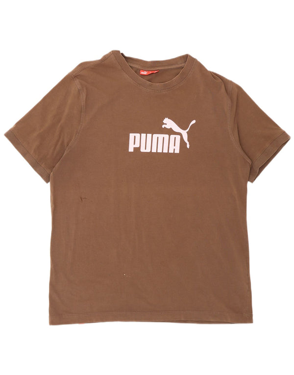PUMA Herre grafisk T-shirt Top Stor Brun