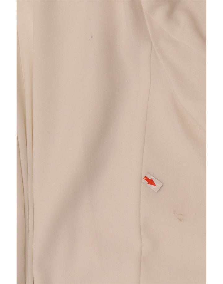 Marks & Spencer Womens Open Blazer Jacket UK 10 Small White Polyester