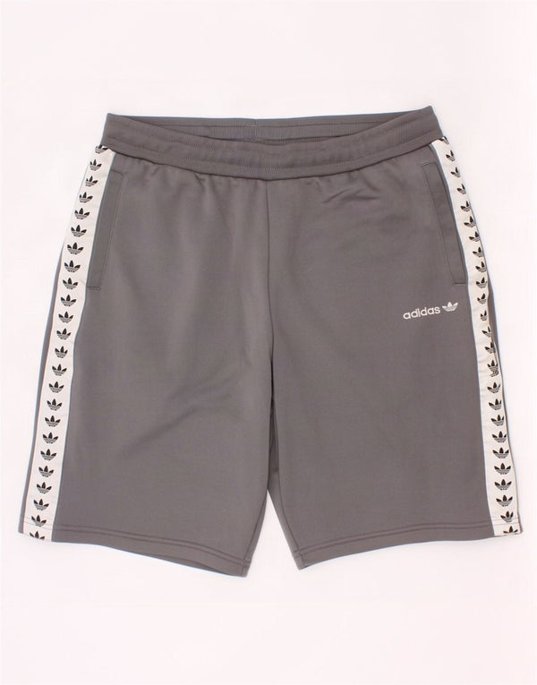 Adidas drenge grafiske sportsshorts 13-14 år Grå Colourblock Polyester