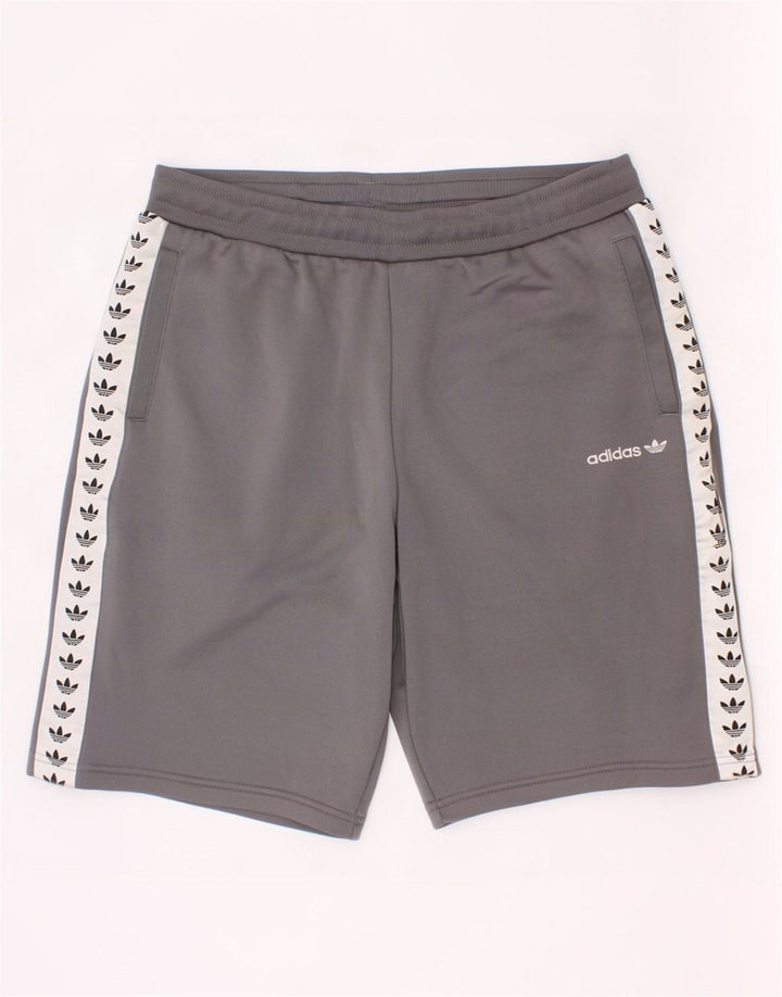 Adidas drenge grafiske sportsshorts 13-14 år Grå Colourblock Polyester