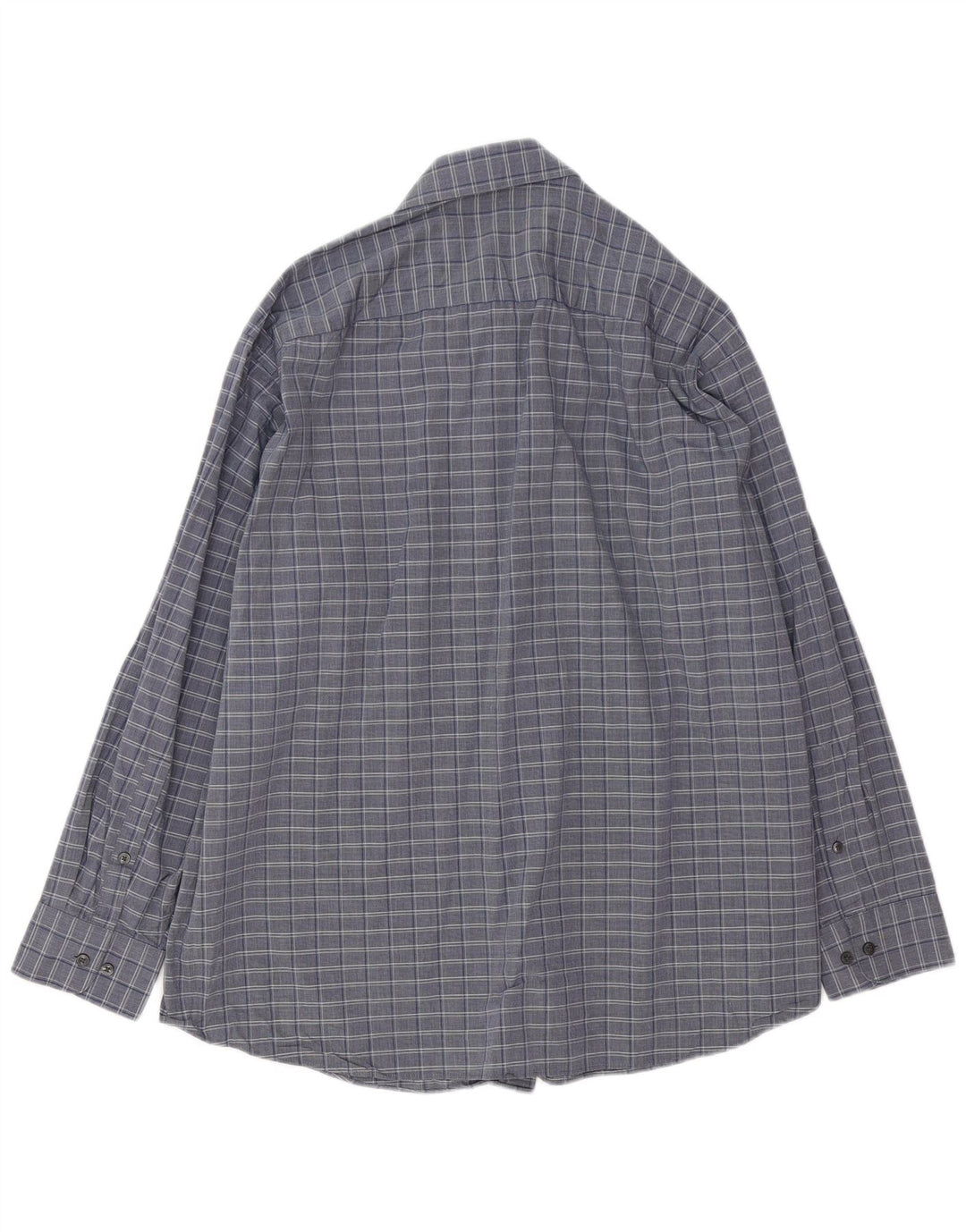 Calvin Klein Herre Regular Fit skjorte str. 17 XL Grå ternet bomuld