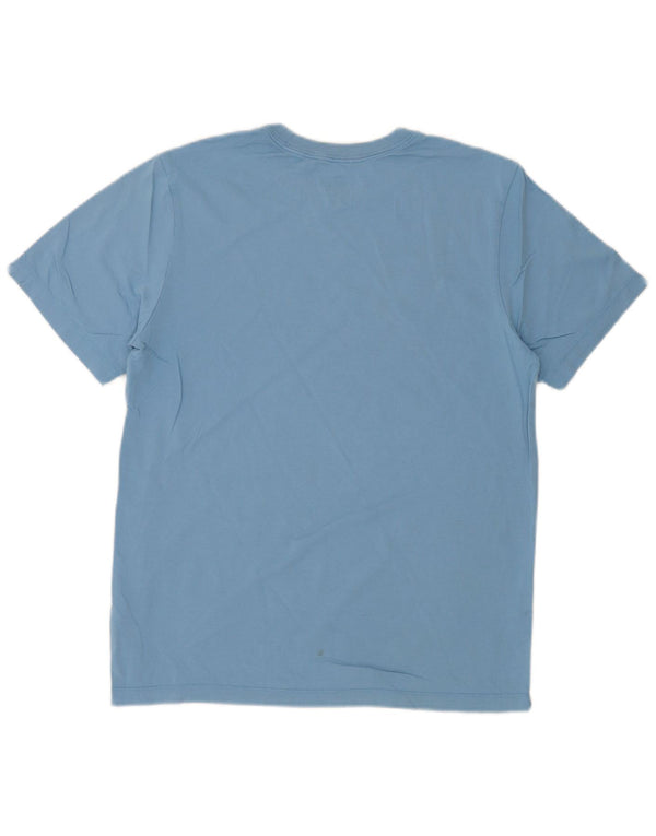 Nike Herre grafisk T-shirt Top Medium Blue Bomuld