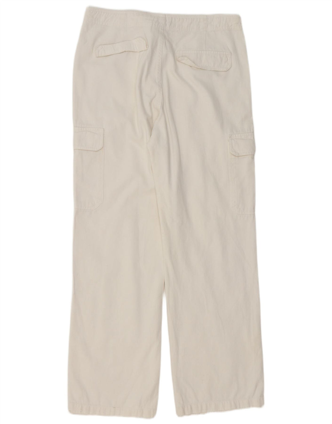Zara Dame Straight Cargo Bukser EU 42 Large W32 L32 Hvid