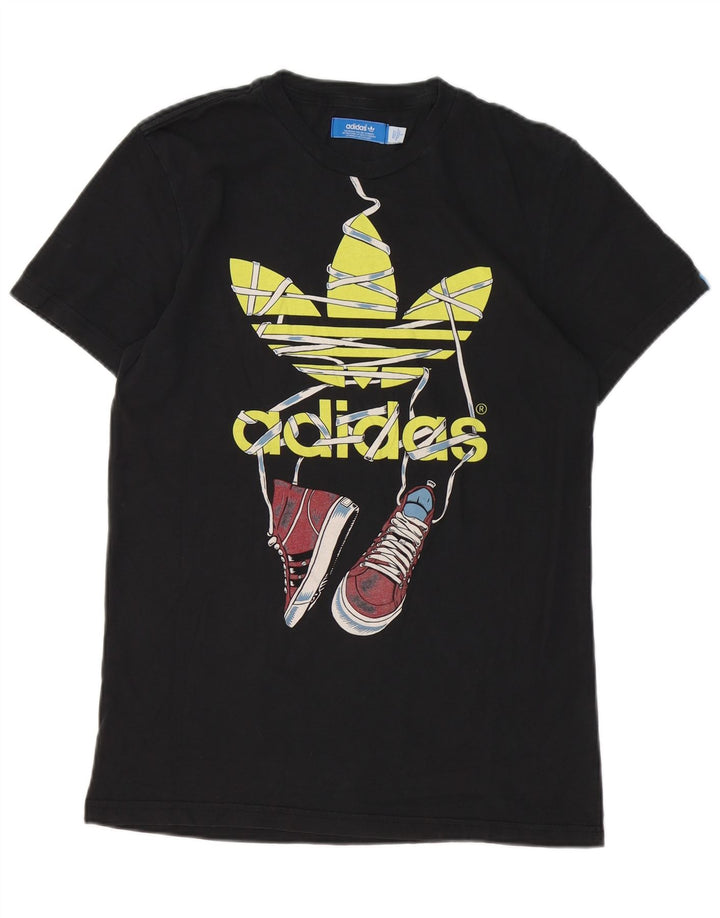 Adidas Grafisk T-shirt top til mænd, lille sort