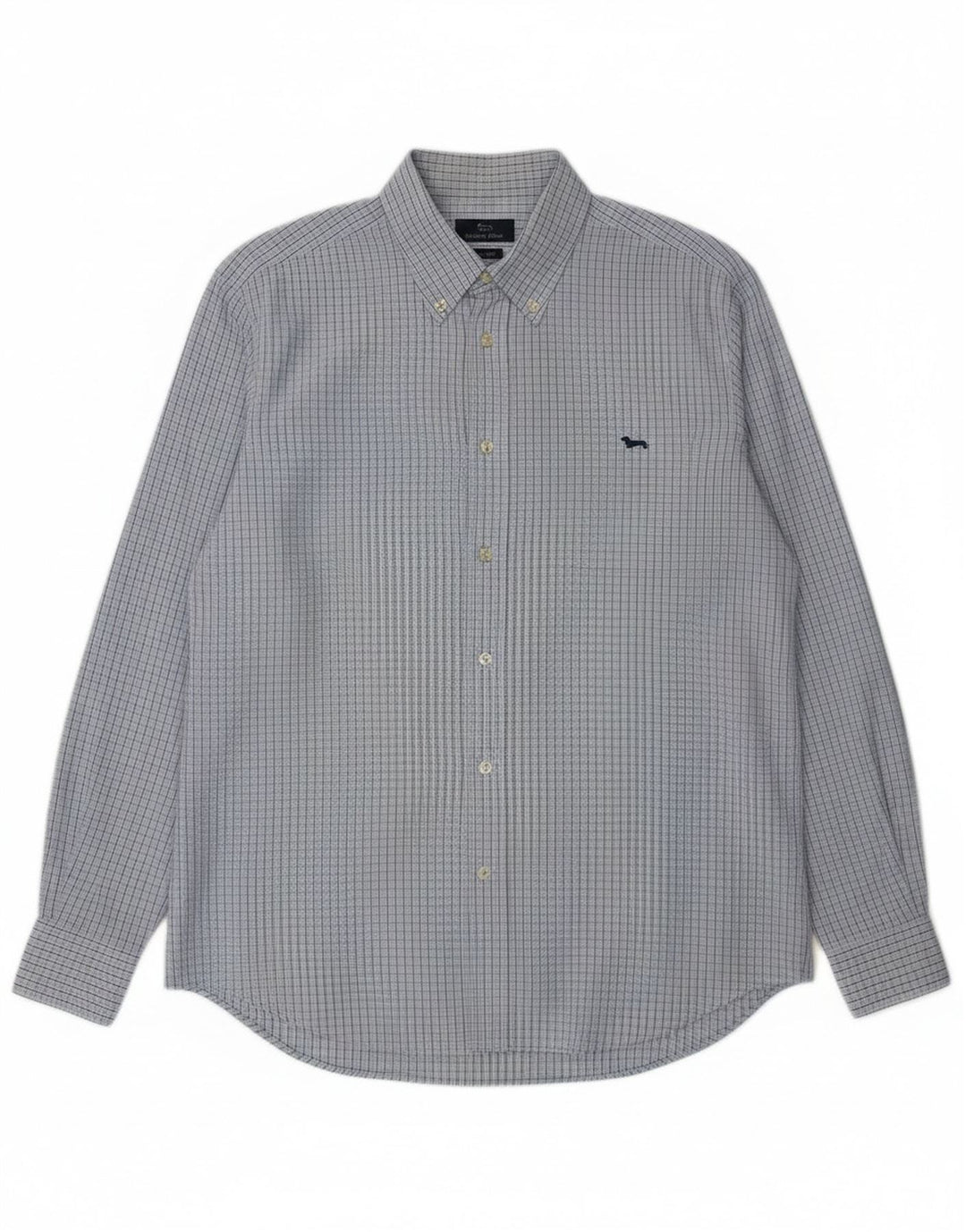 Harmont & Blaine Herre Regular Fit skjorte XL Blå Gingham Cotton