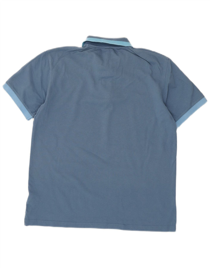 Sun68 Herre poloshirt Stor blå bomuld