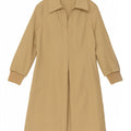 Pinko Trench Coat til kvinder UK 12 Medium Beige Polyester