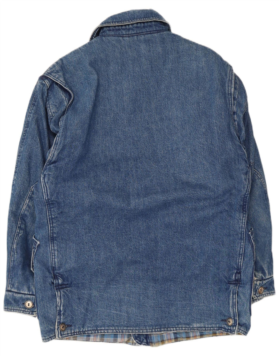 POP 84 Herre Sherpa Denim Coat UK 36 Small Blue Polyester