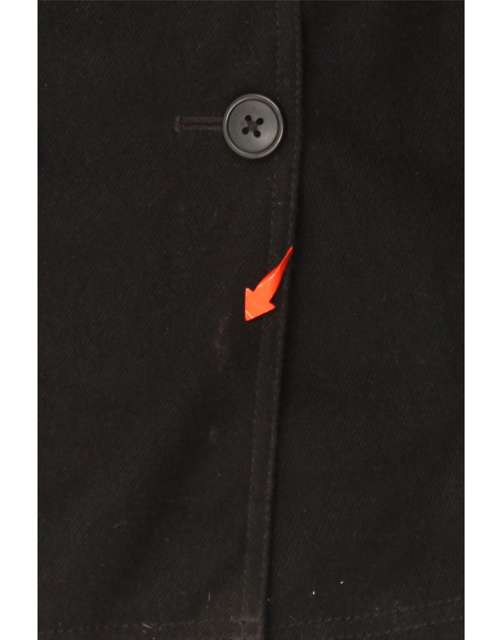 COLUMBIA Womens Omni-Heat Trench Coat med hætte UK 14 Stor sort polyester