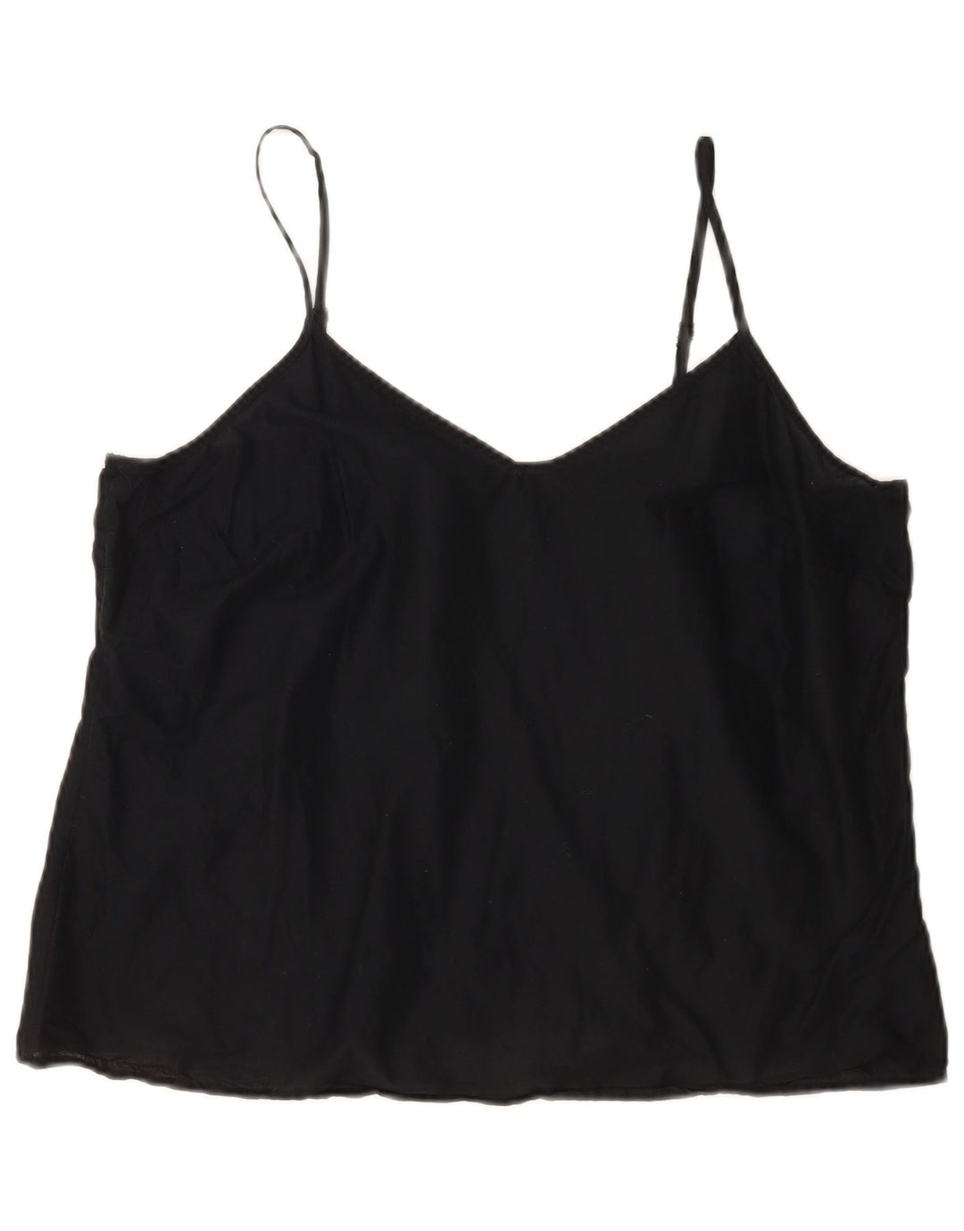 Marks & Spencer Dame Cami Top UK 16 Large Black Bomuld