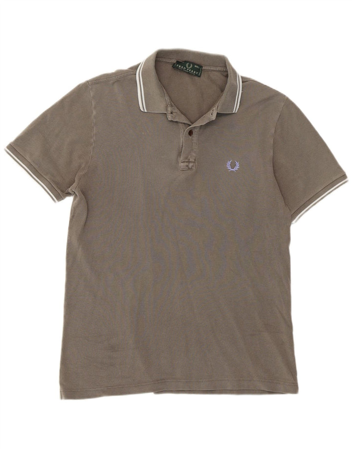 Fred Perry herre poloshirt mellemgrå bomuld