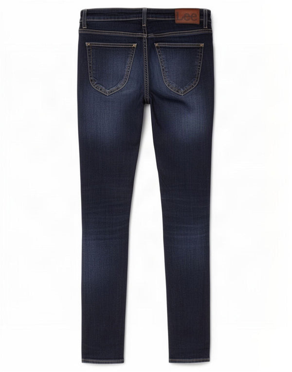 Lee Dame Malone Distressed Skinny Jeans W30 L34 Marineblå Bomuld