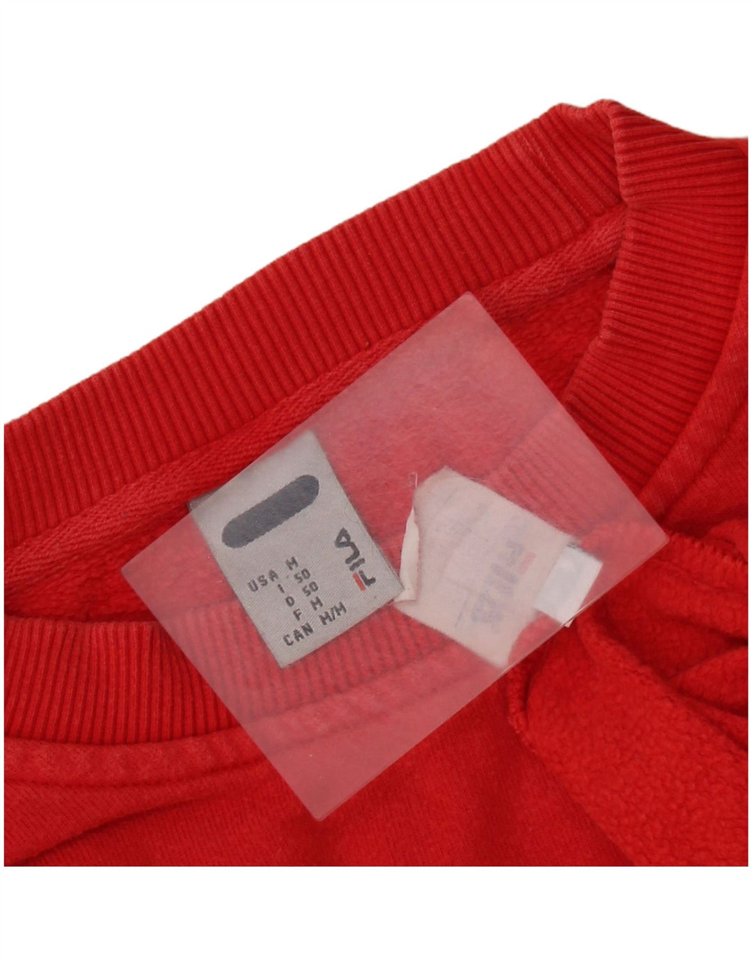 FILA Herre grafisk sweatshirt Jumper Medium Rød Bomuld