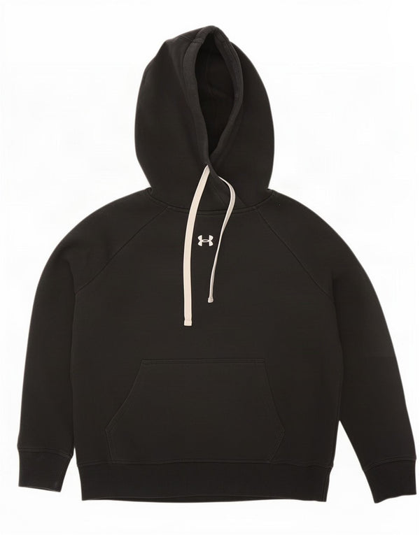 Under Armour Womens Oversized Hoodie Jumper UK 10 Small Black