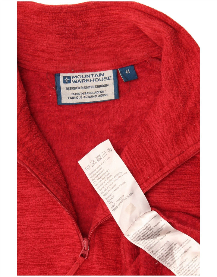 Mountain Warehouse Herre lynlåshals Fleece Jumper Medium Rød Flecked Polyester