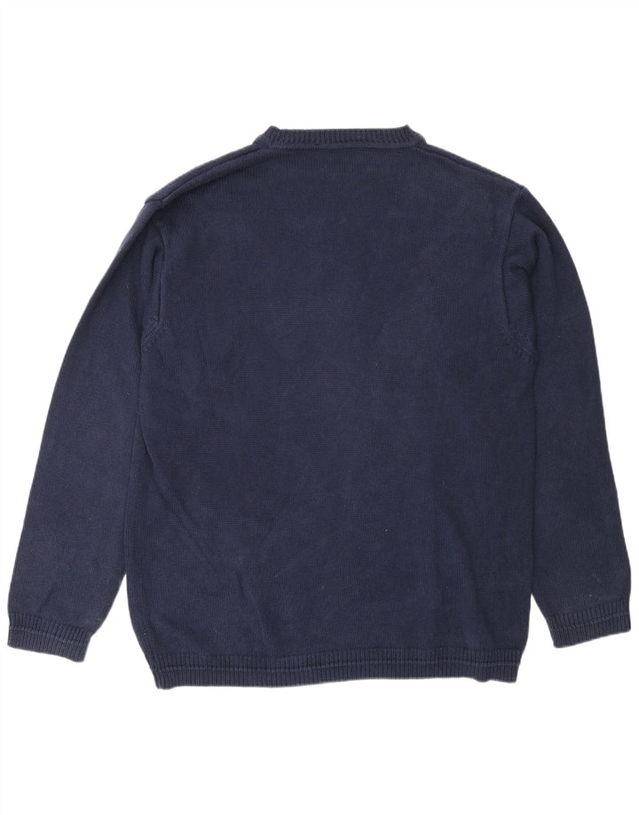 Avirex herre sweater med rund hals XL marineblå