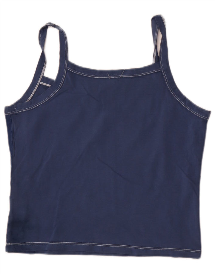 North Sails Dame Grafisk Cami Top UK 14 Large Navy Blue Cotton