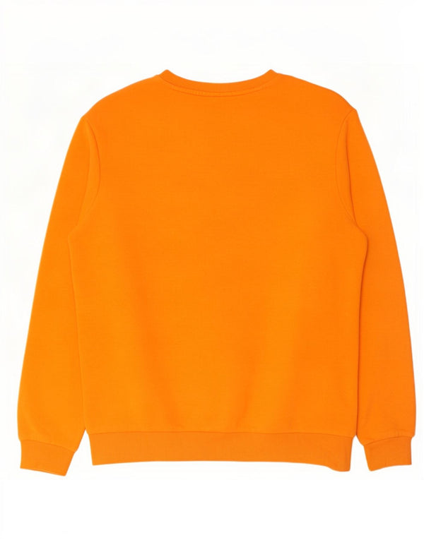 Puma Herre Grafisk Sweatshirt Jumper Medium Orange Bomuld
