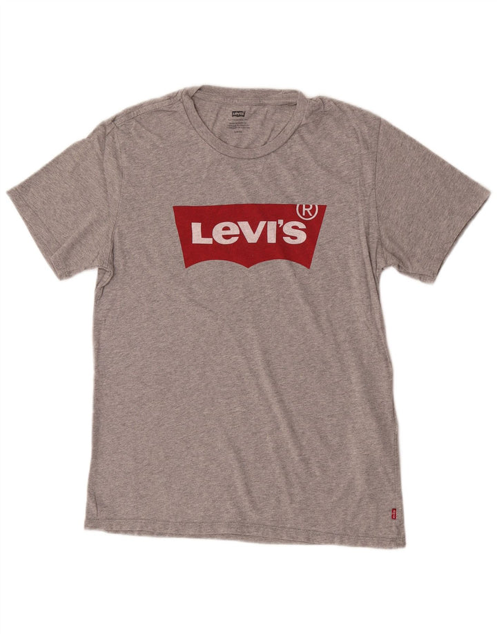 Levi's Herre grafisk T-shirt top lille grå bomuld