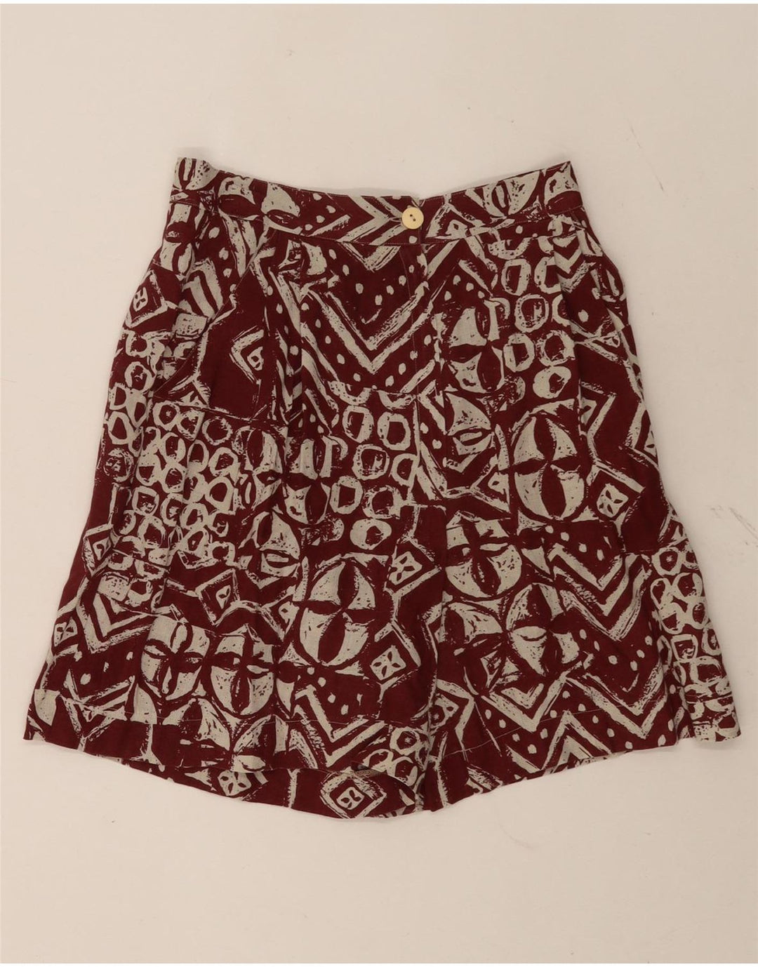 Marcello Cioni Dame Chino Shorts IT 44 Medium W26 Brun Geometrisk