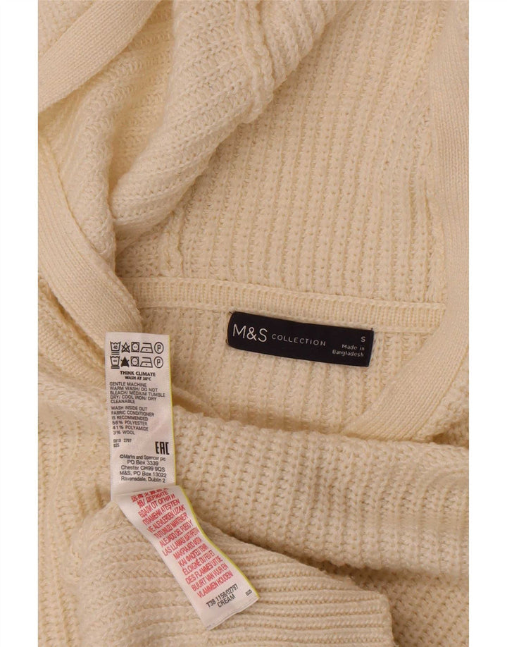 Marks & Spencer Dame Hættetrøje UK 10 Small Off White