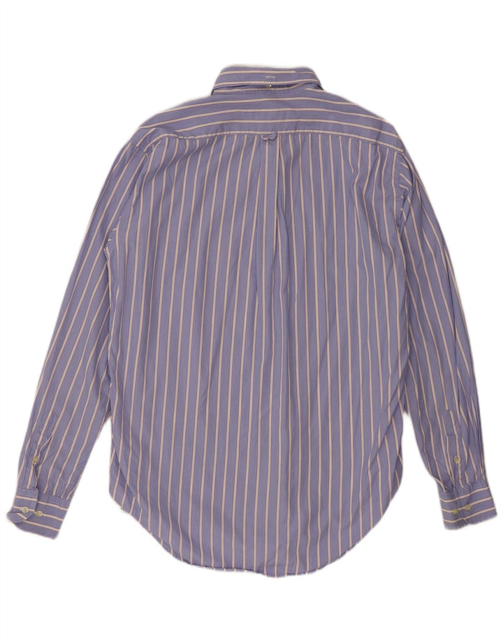 Massimo Dutti Herreskjorte EU 42 Stor Blå Stribet