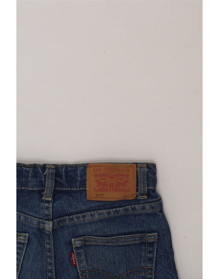 LEVI'S Boys 511 Slim Jeans 6-7 Years W23 L20 Blue Cotton Vintage Levi's and Second-Hand Levi's from Messina Hembry 