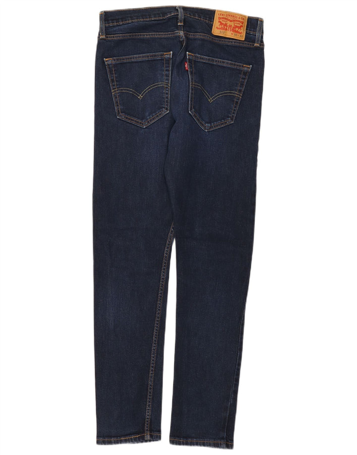 LEVI'S Herre 512 Slim Tapered Jeans W32 L32 Marineblå Bomuld