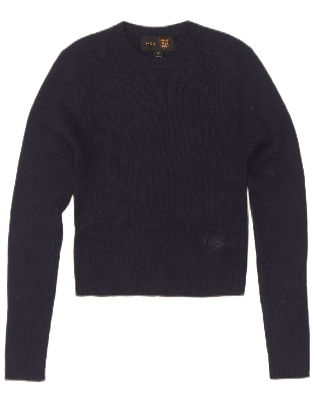 Marks & Spencer Dame Crop Top UK 4 XS Navy Blue