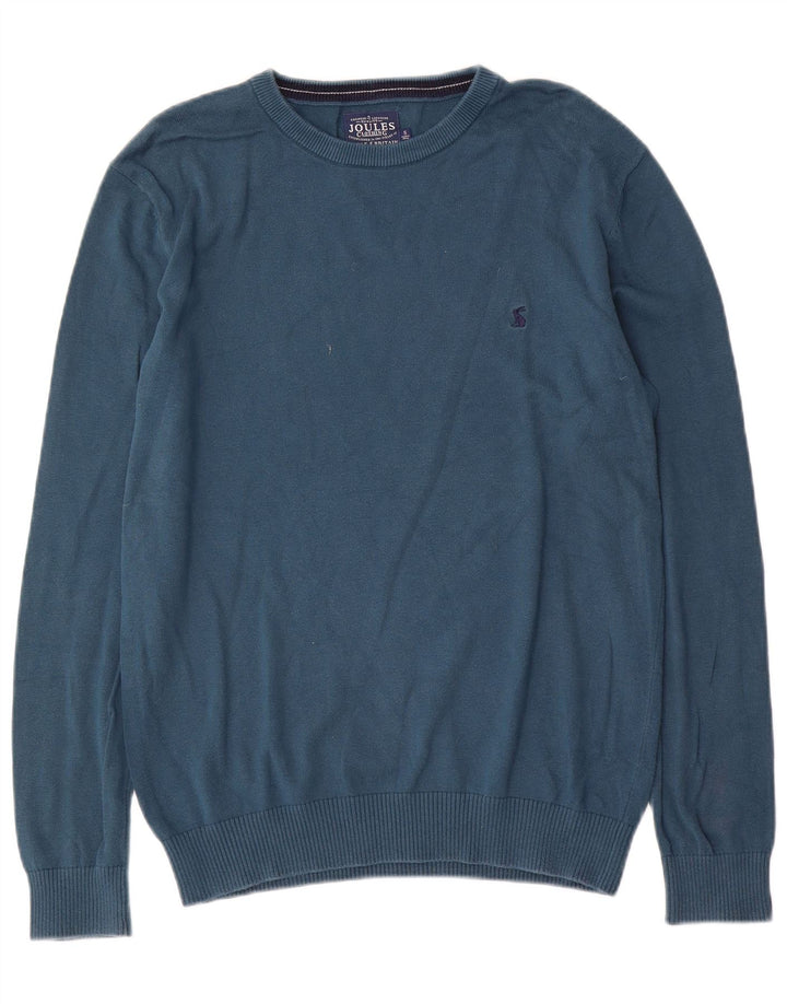 Joules Herre Boat Neck Jumper Sweater Lille Blå Bomuld