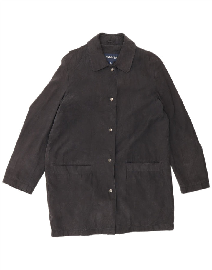 London Fog Dame Overfrakke UK 14 Medium Sort Polyester
